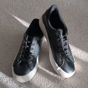 Call It Spring Black Vegan Sneakers